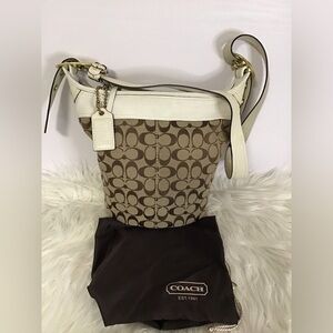 COACH SIGNATURE DUFFLE BLEEKER HOBO,BAG, STYLE DUSTBAG